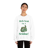 Heck Yeah I'm A UNCC Senior Unisex Heavy Blend™ Crewneck Sweatshirt