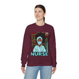 Black Nurse Crewneck Sweatshirt