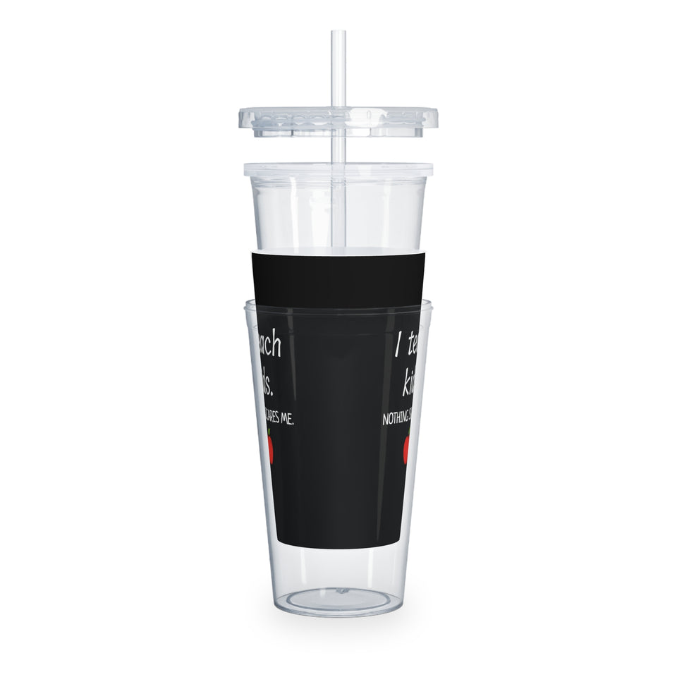 Teachers Plastic Tumbler with Straw