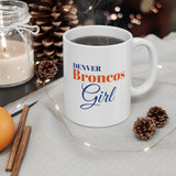 Denver Broncos Girl Ceramic Mug 11oz