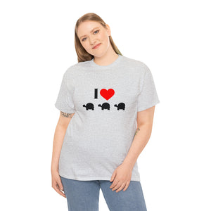 I Love Turtles Unisex Heavy Cotton Tee