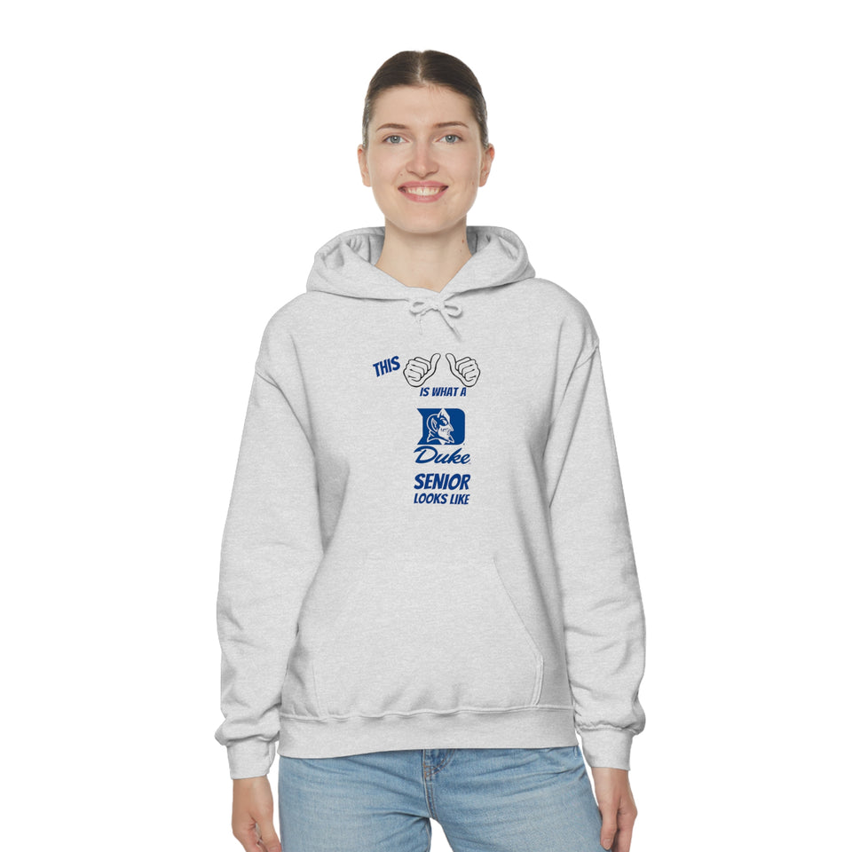 This Is What A Duke Senior Looks Like Unisex Heavy Blend™ Hooded Sweatshirt