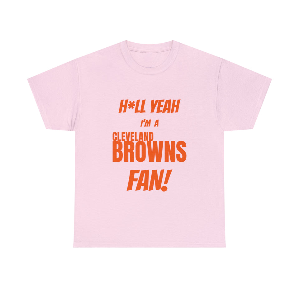 Cleveland Browns Football Unisex Heavy Cotton Tee