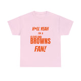 Cleveland Browns Football Unisex Heavy Cotton Tee