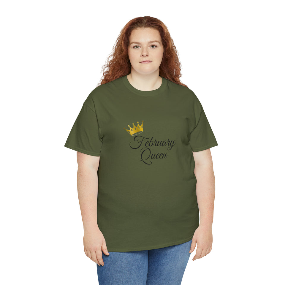 February Queen Unisex Heavy Cotton Tee
