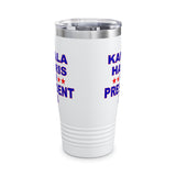Kamala Harris for President Ringneck Tumbler, 20oz