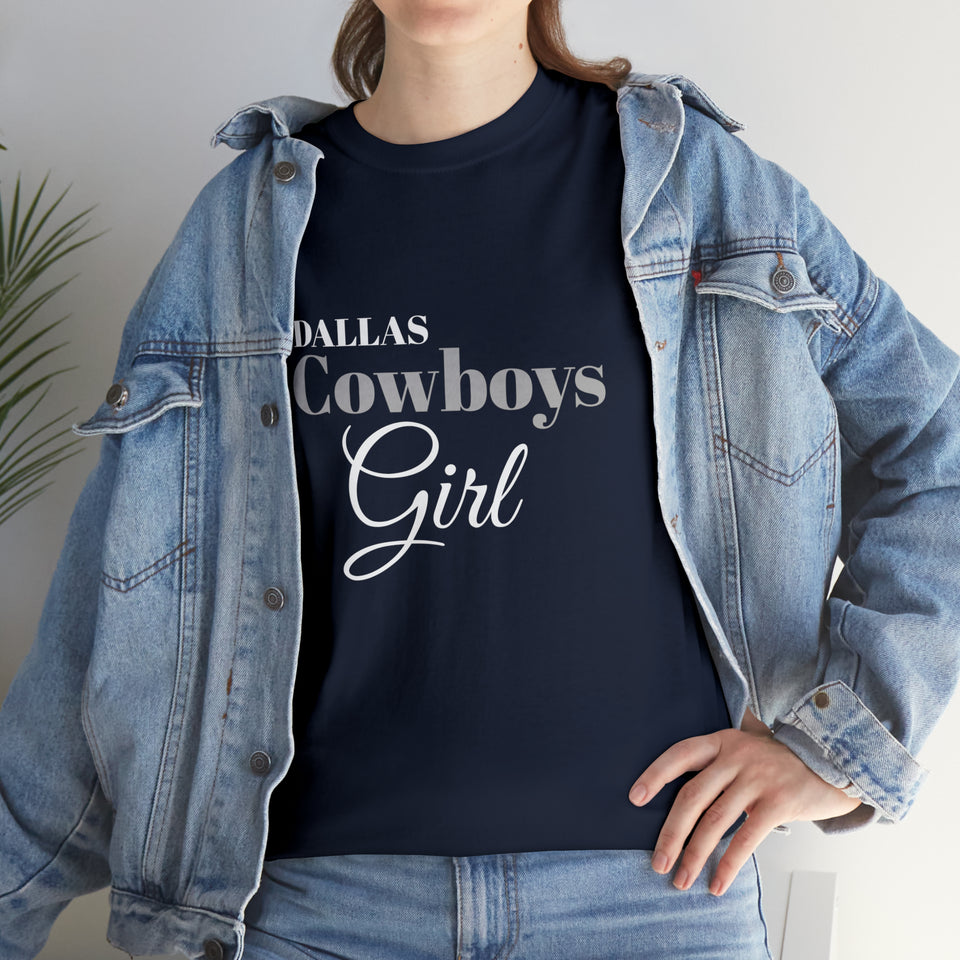 Dallas Cowboys Girl Unisex Heavy Cotton Tee