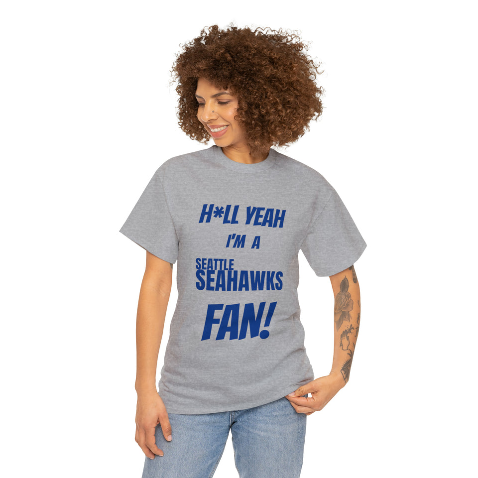 Seattle Seahawks Football Unisex Heavy Cotton Tee
