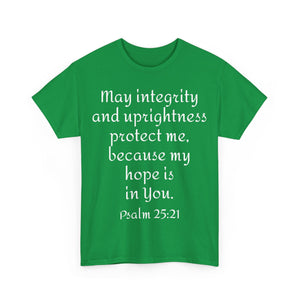 Psalm 25:21 Unisex Heavy Cotton Tee