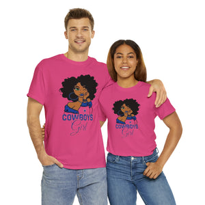 Dallas Cowboys Girl Unisex Heavy Cotton Tee