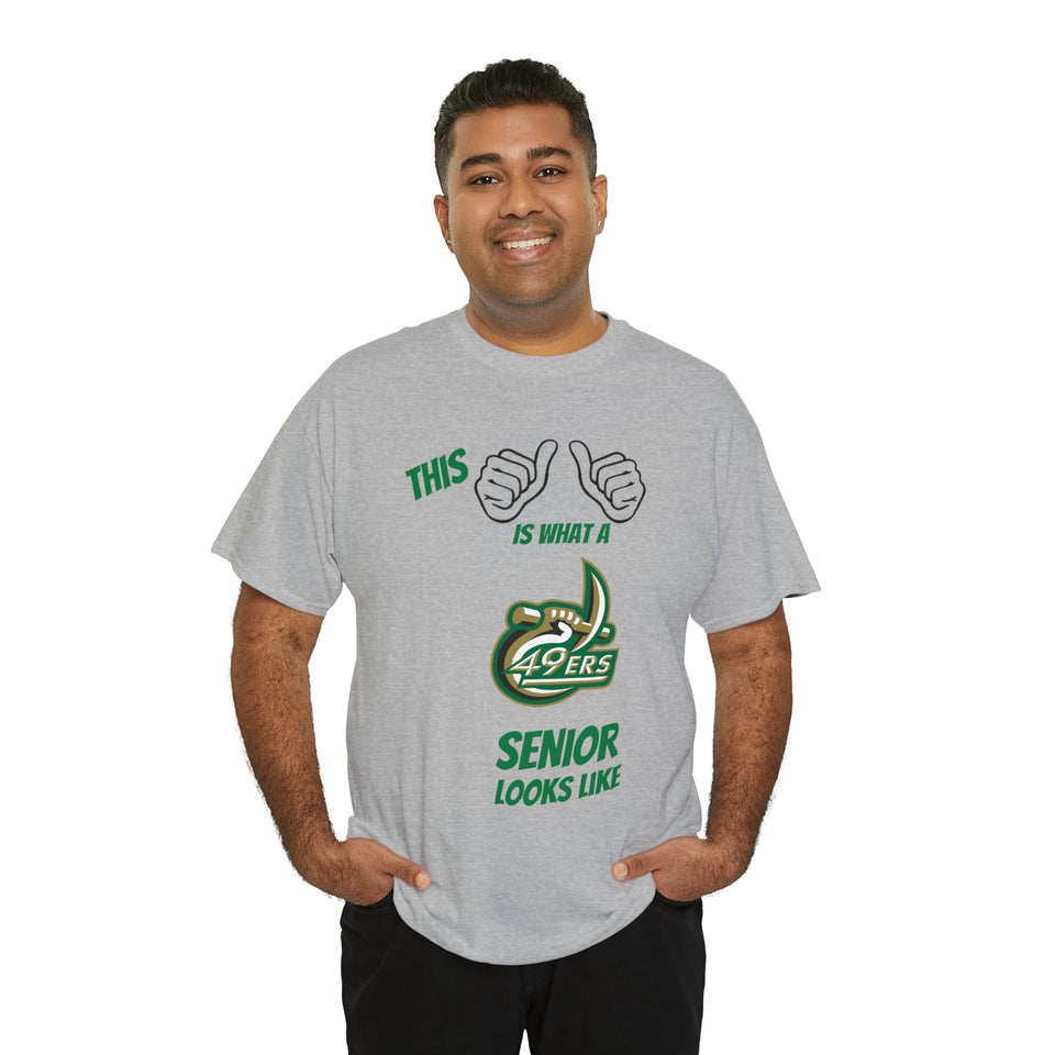 This Is What A UNCC Senior Looks Like Unisex Heavy Cotton Tee