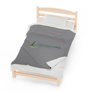 Norfolk State Velveteen Plush Blanket