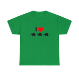 I Love Turtles Unisex Heavy Cotton Tee