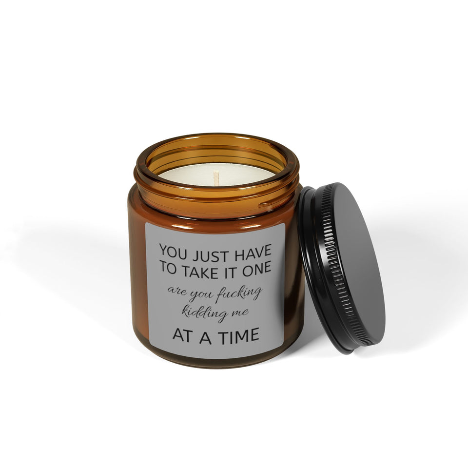 One At A Time Scented Soy Candle (Multi-Size, Amber Jar)