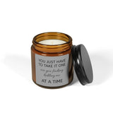One At A Time Scented Soy Candle (Multi-Size, Amber Jar)