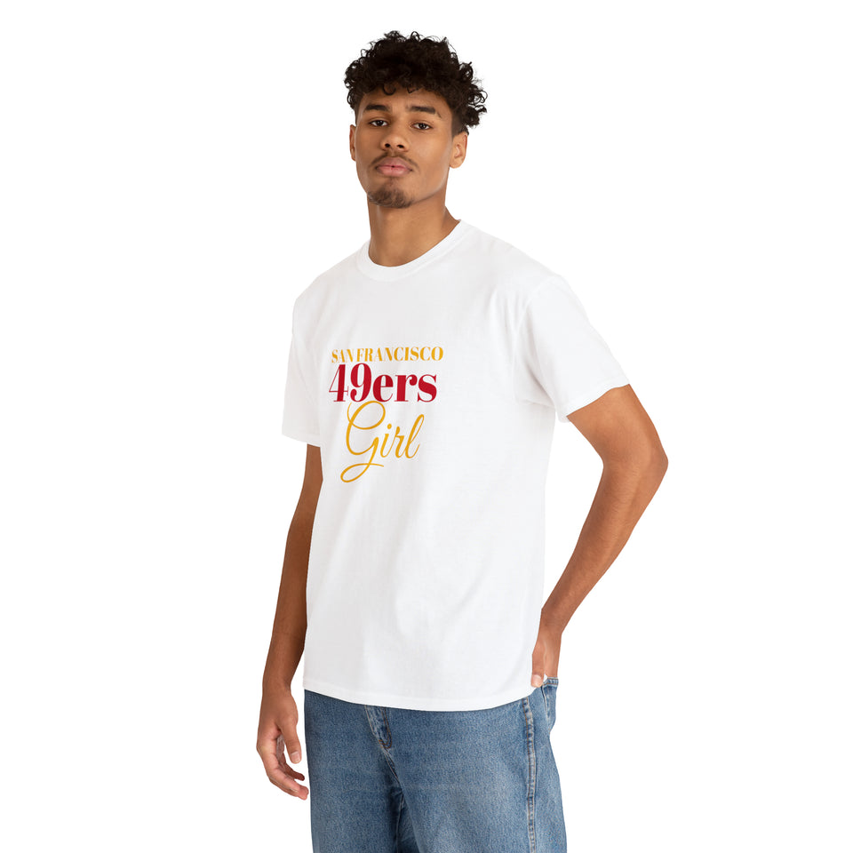 San Francisco 49ers Girl Unisex Heavy Cotton Tee