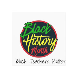 Black Teachers Matter Square Magnet