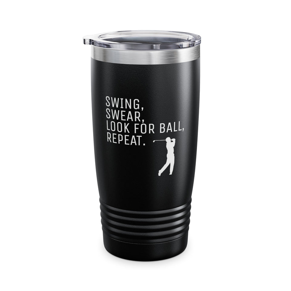 Golfer Swing Ringneck Tumbler, 20oz