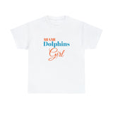 Miami Dolphins Girl Unisex Heavy Cotton Tee