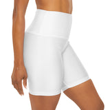 The Lotus Spot High Waisted Yoga Shorts (AOP)