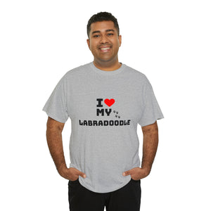 I Love My Labradoodle Unisex Heavy Cotton Tee