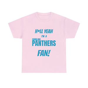 Carolina Panthers Football Unisex Heavy Cotton Tee