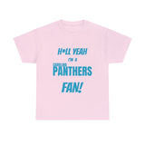 Carolina Panthers Football Unisex Heavy Cotton Tee