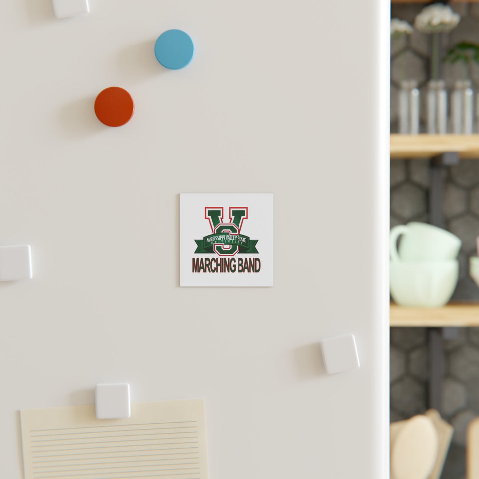 Mississippi Valley State Marching Band Square Magnet