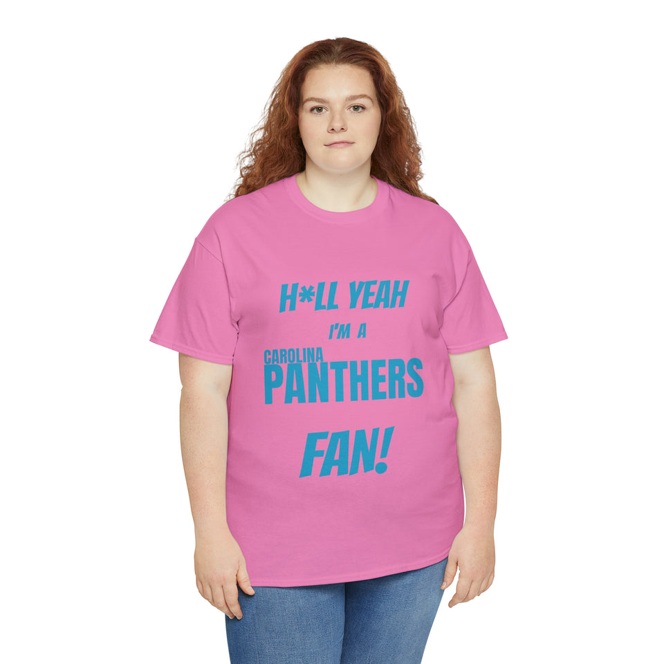 Carolina Panthers Football Unisex Heavy Cotton Tee