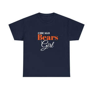 Chicago Bears Girl Unisex Heavy Cotton Tee