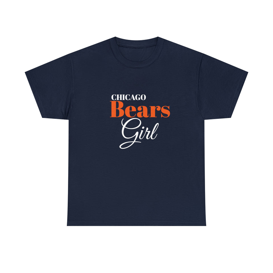 Chicago Bears Girl Unisex Heavy Cotton Tee