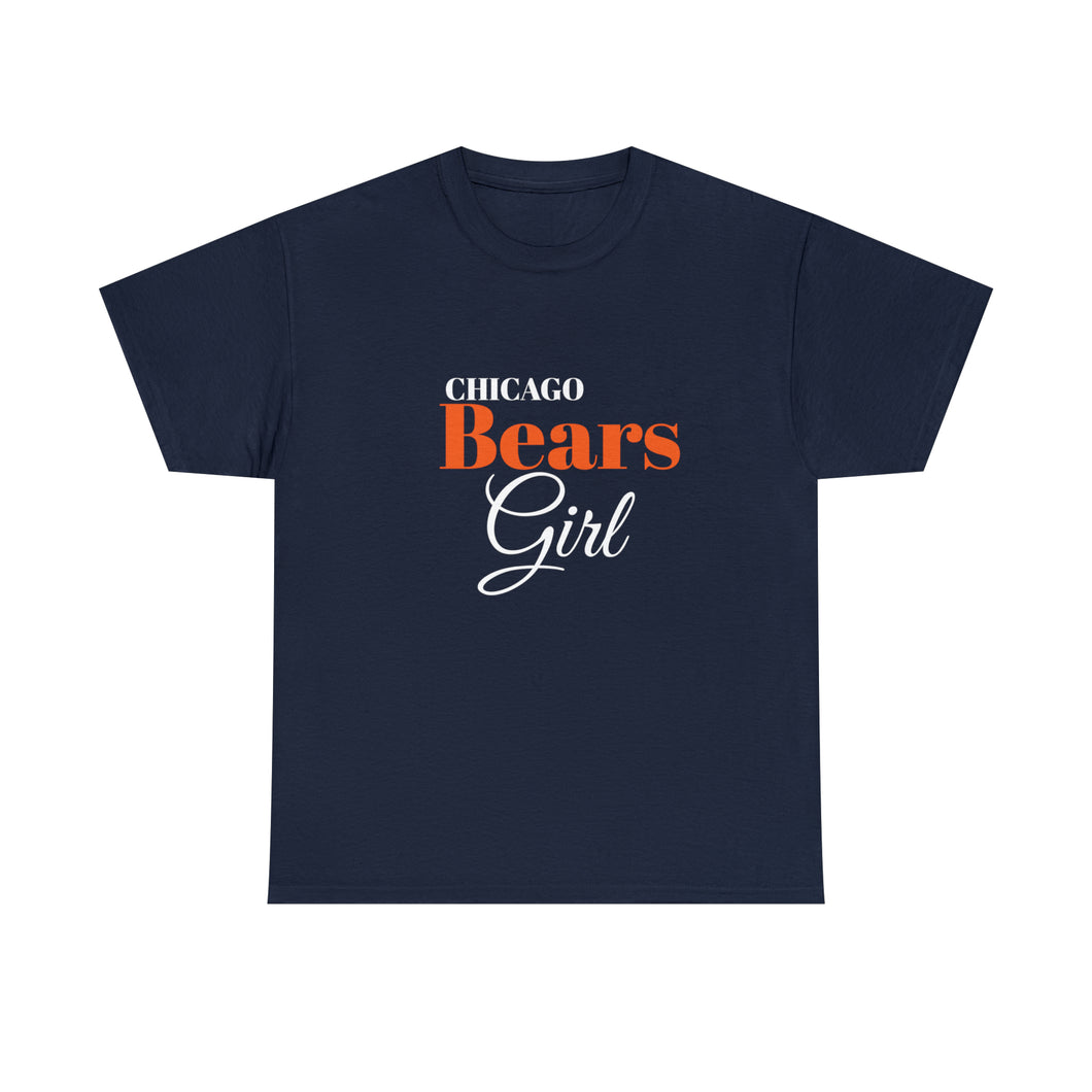 Chicago Bears Girl Unisex Heavy Cotton Tee