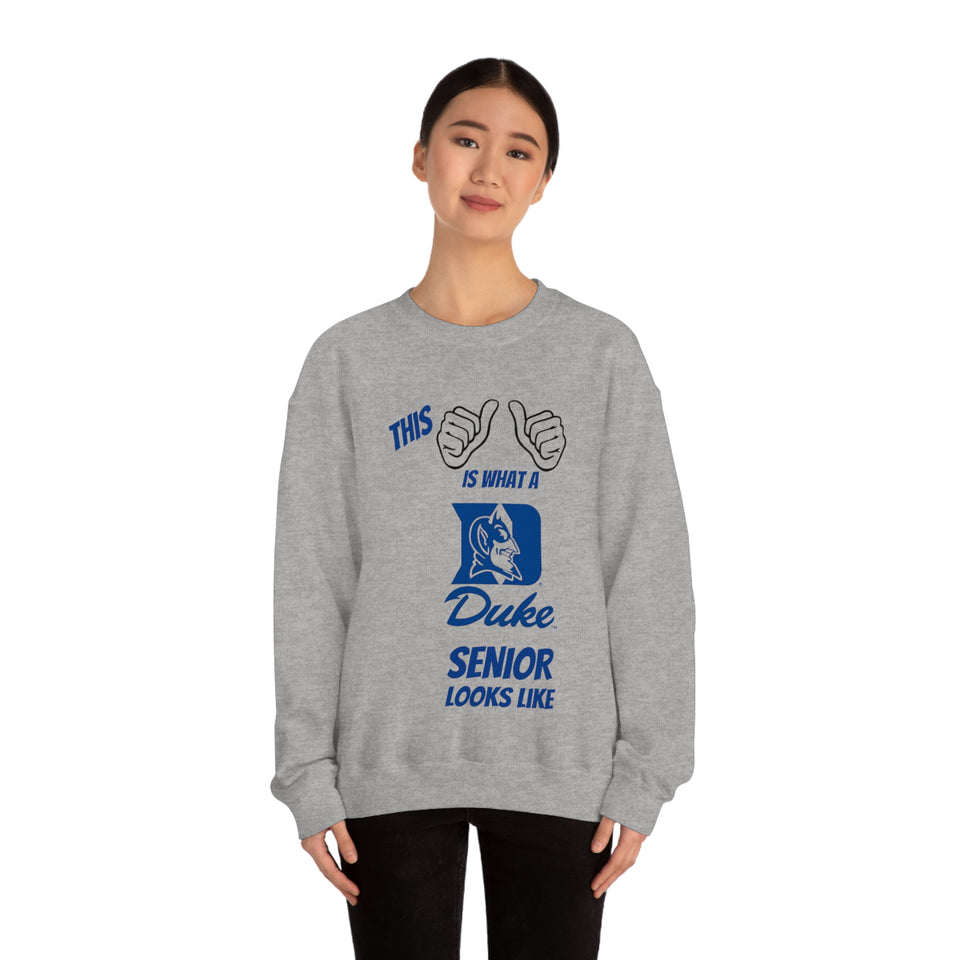 This Is What A Duke Senior Looks Like Unisex Heavy Blend™ Crewneck Sweatshirt