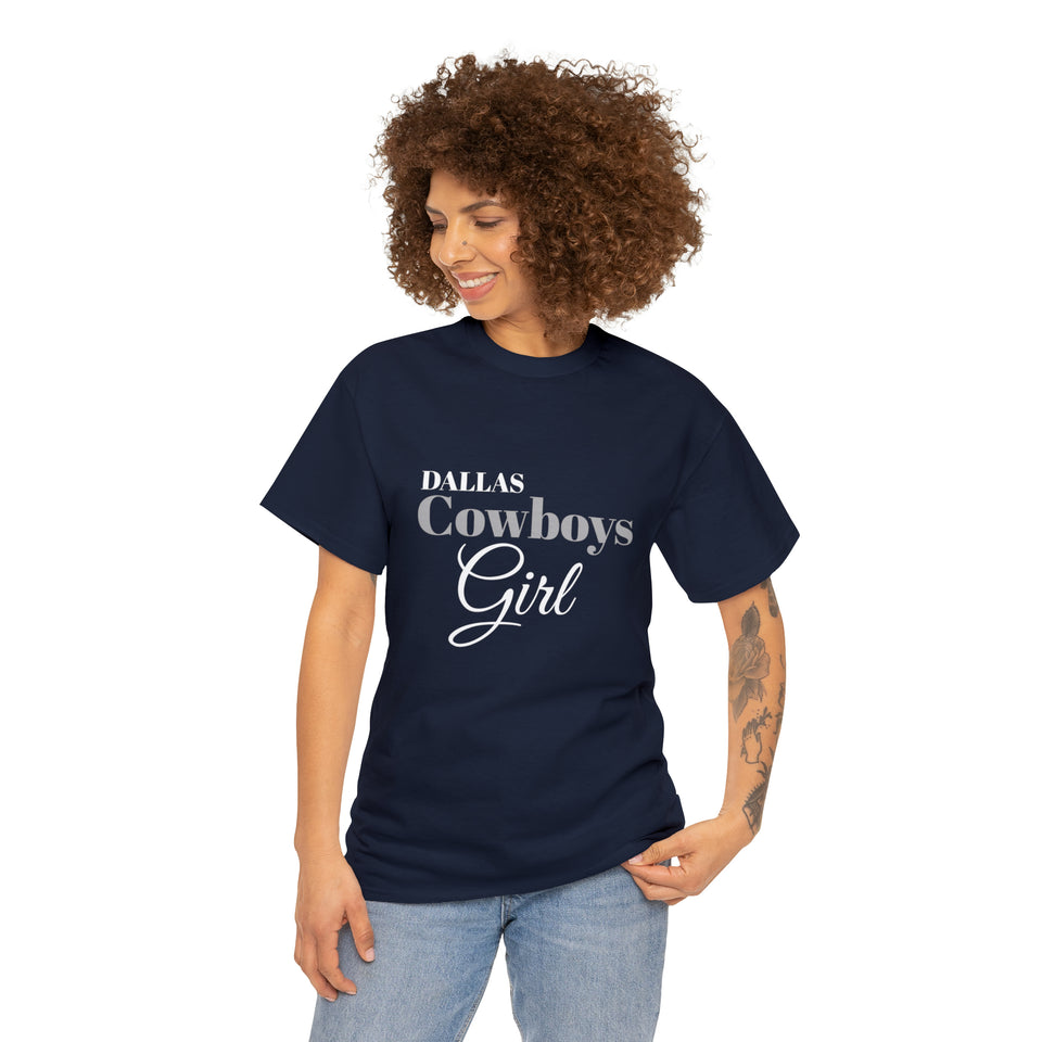 Dallas Cowboys Girl Unisex Heavy Cotton Tee