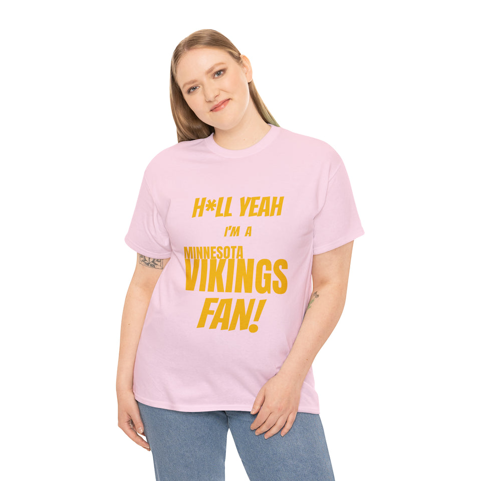 Minnesota Vikings Football Unisex Heavy Cotton Tee