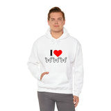 I Love Butterflies Unisex Heavy Blend™ Hooded Sweatshirt