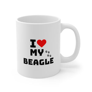 I Love My Beagle Ceramic Mug 11oz