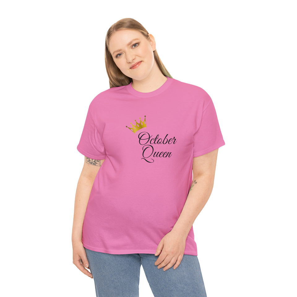 October Queen Unisex Heavy Cotton Tee