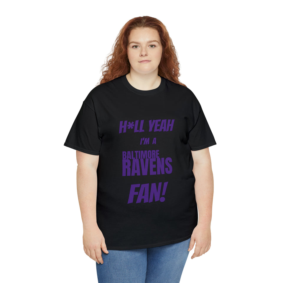Baltimore Ravens Football Unisex Heavy Cotton Tee