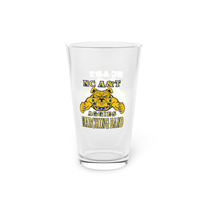 NC A&T Marching Band Pint Glass, 16oz