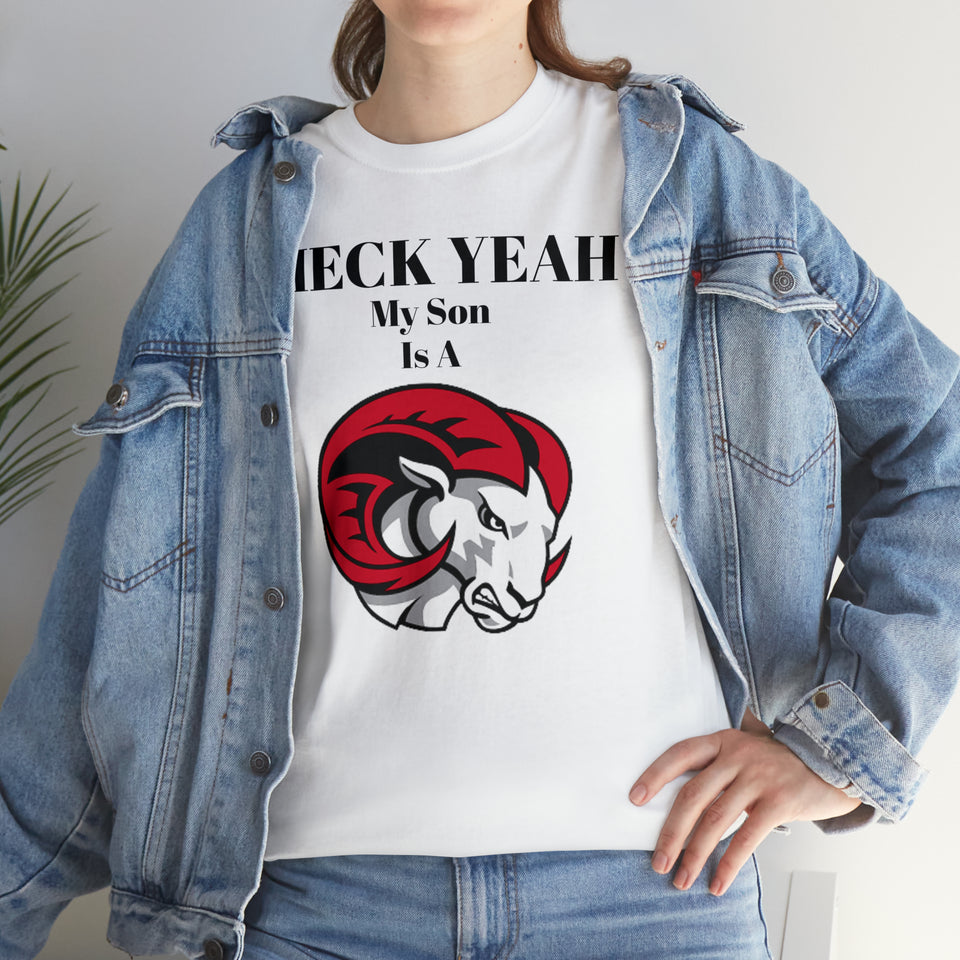 Heck Yeah My Son Is A WSSU Ram Unisex Heavy Cotton Tee