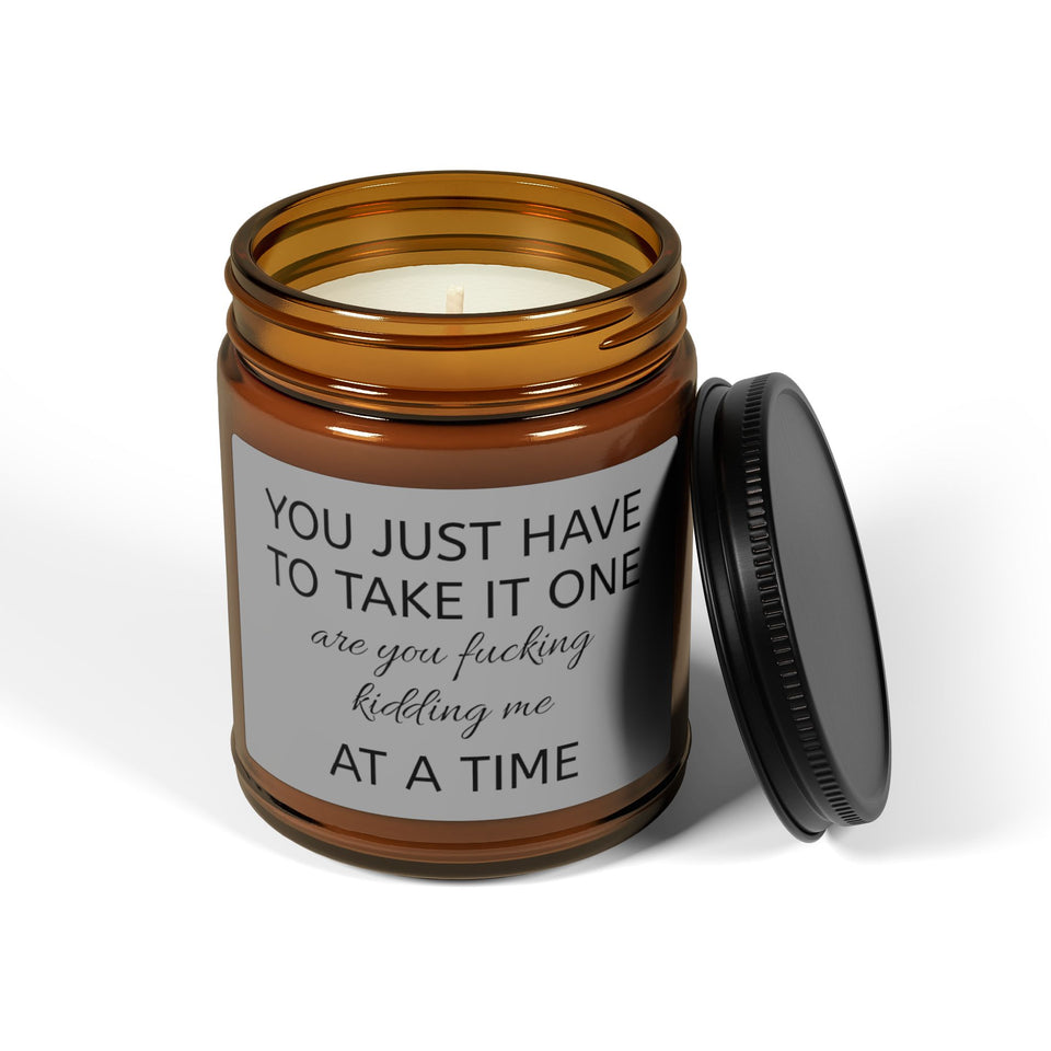 One At A Time Scented Soy Candle (Multi-Size, Amber Jar)