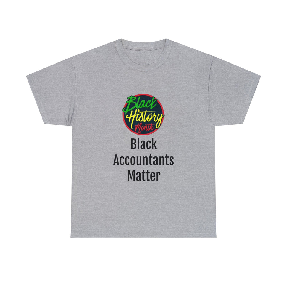 Black Accountants Matter Cotton Tee