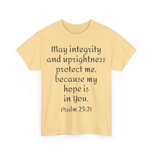 Psalm 25:21 Unisex Heavy Cotton Tee