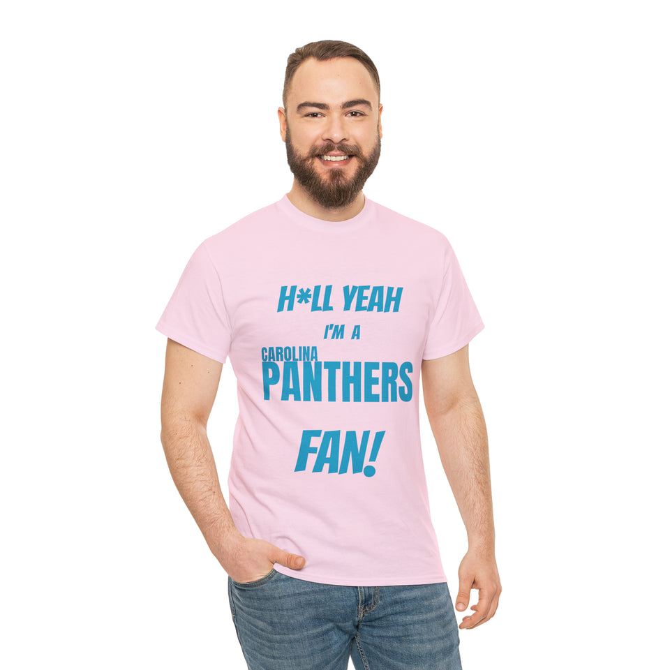 Carolina Panthers Football Unisex Heavy Cotton Tee