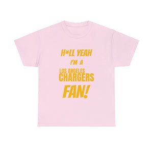 Los Angeles Chargers Football Unisex Heavy Cotton Tee