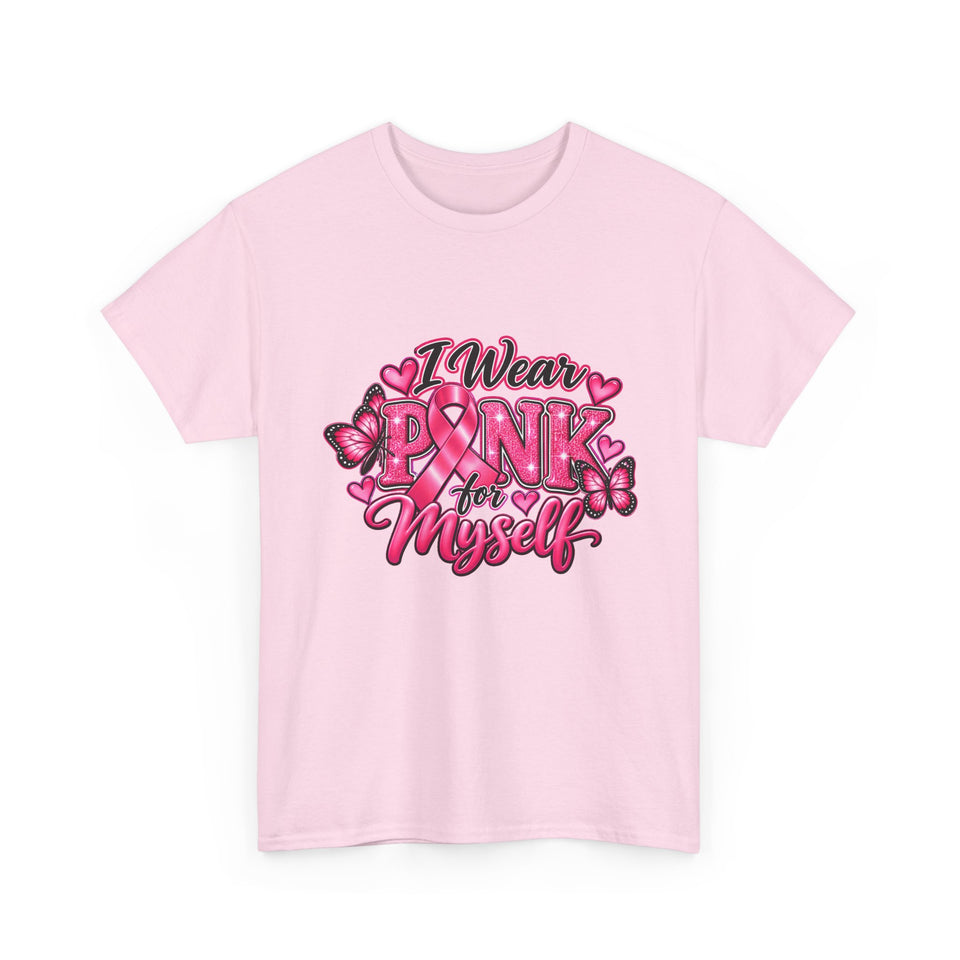 Breast Cancer Awareness Myself Unisex Heavy Cotton Tee