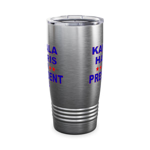 Kamala Harris for President Ringneck Tumbler, 20oz