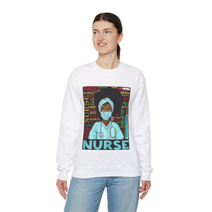 Black Nurse Crewneck Sweatshirt