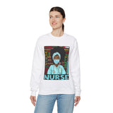 Black Nurse Crewneck Sweatshirt